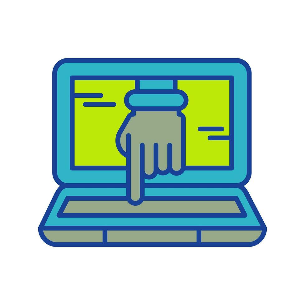Computer Hacking Vector Icon