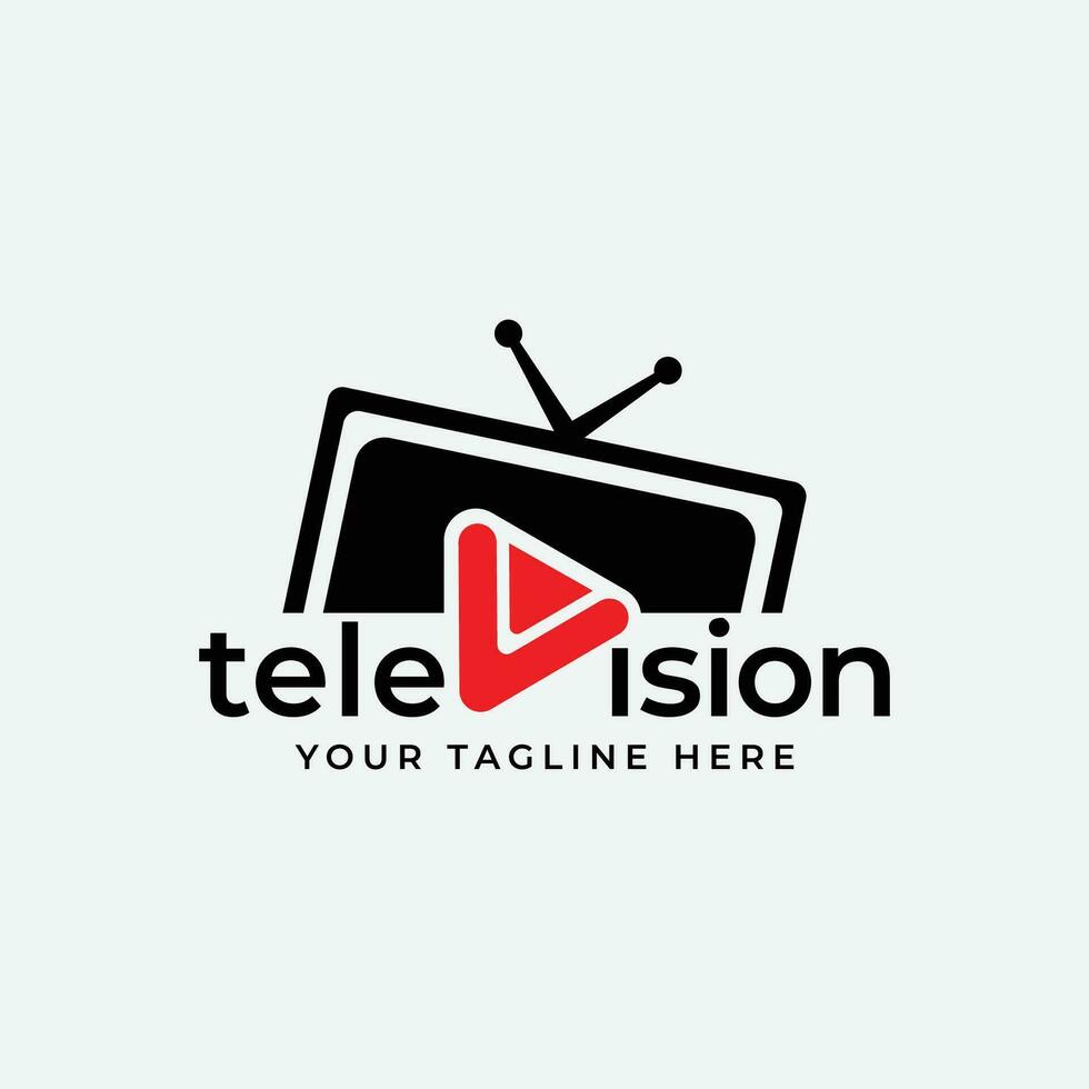 vector ilustración término análogo retro televisión con antena canal y señal selector