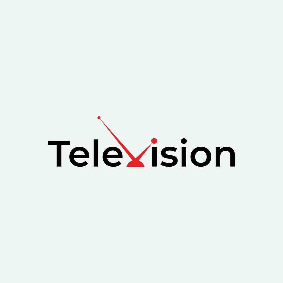 vector ilustración término análogo retro televisión con antena canal y señal selector