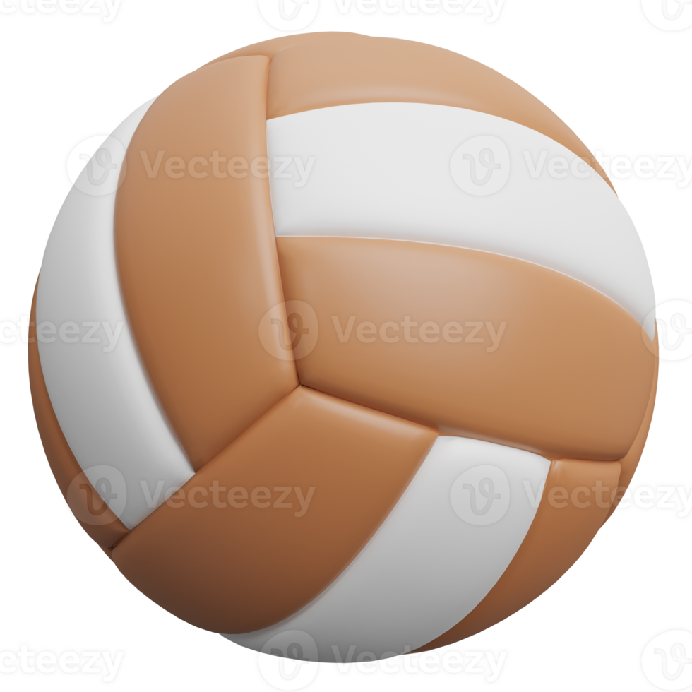 brown volleyball ball sport equipment png
