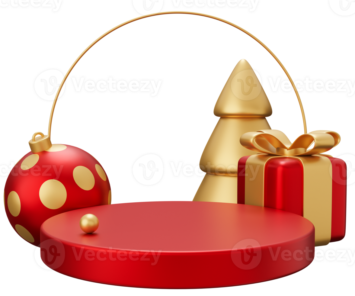 Kerstmis podium boog png