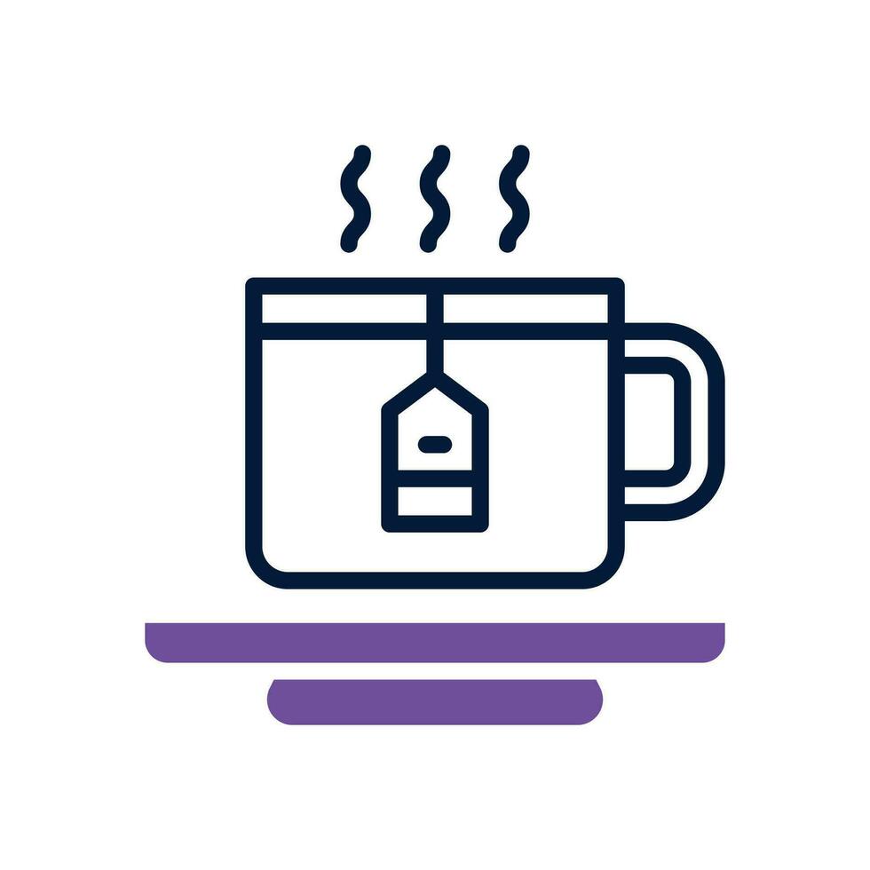 tea dual tone icon. vector icon for your website, mobile, presentation, and logo design.