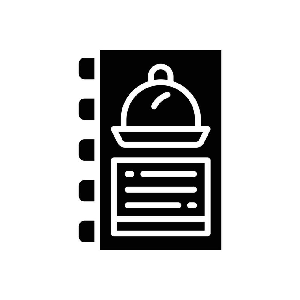food menu glyph icon. vector icon for your website, mobile, presentation, and logo design.