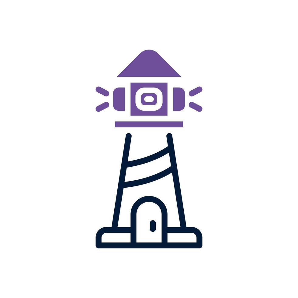lighthouse dual tone icon. vector icon for your website, mobile, presentation, and logo design.