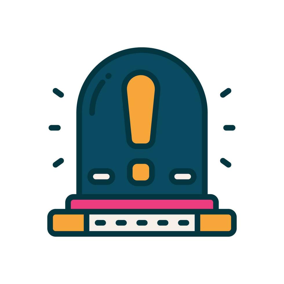 alert filled color icon. vector icon for your website, mobile, presentation, and logo design.
