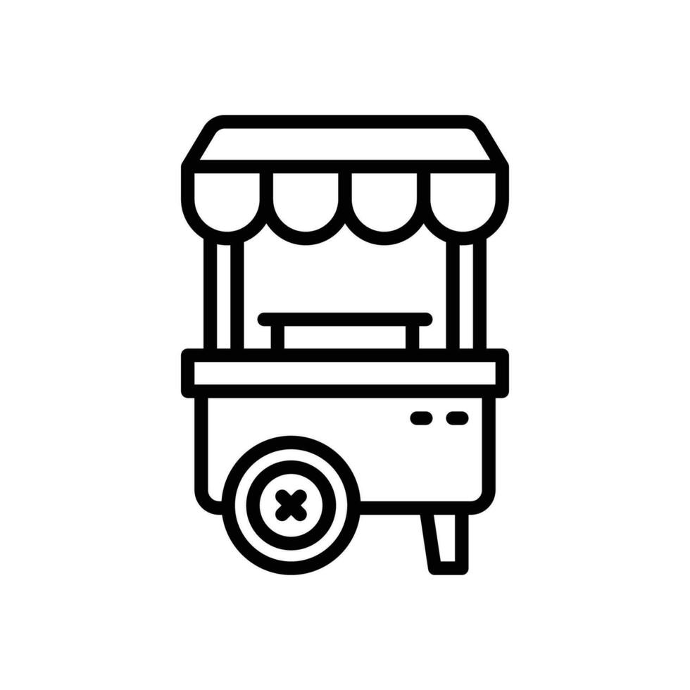 food stand line icon. vector icon for your website, mobile, presentation, and logo design.