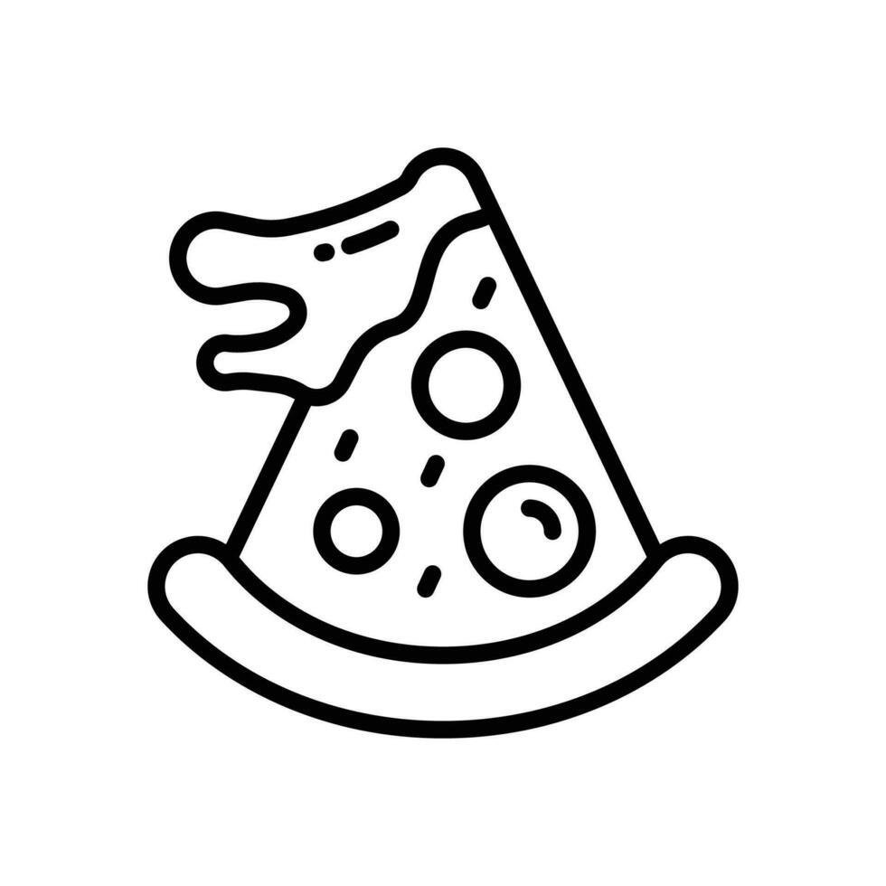 Pizza línea icono. vector icono para tu sitio web, móvil, presentación, y logo diseño.