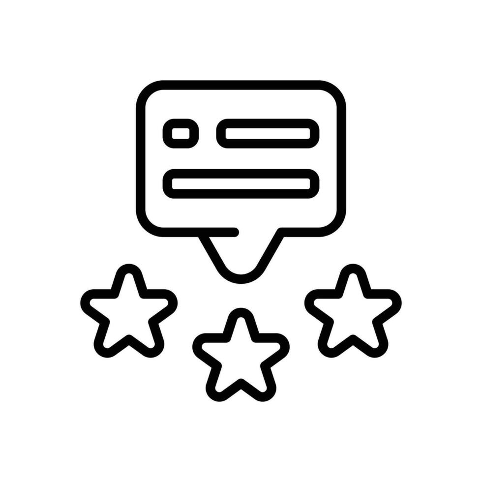 rating line icon. vector icon for your website, mobile, presentation, and logo design.
