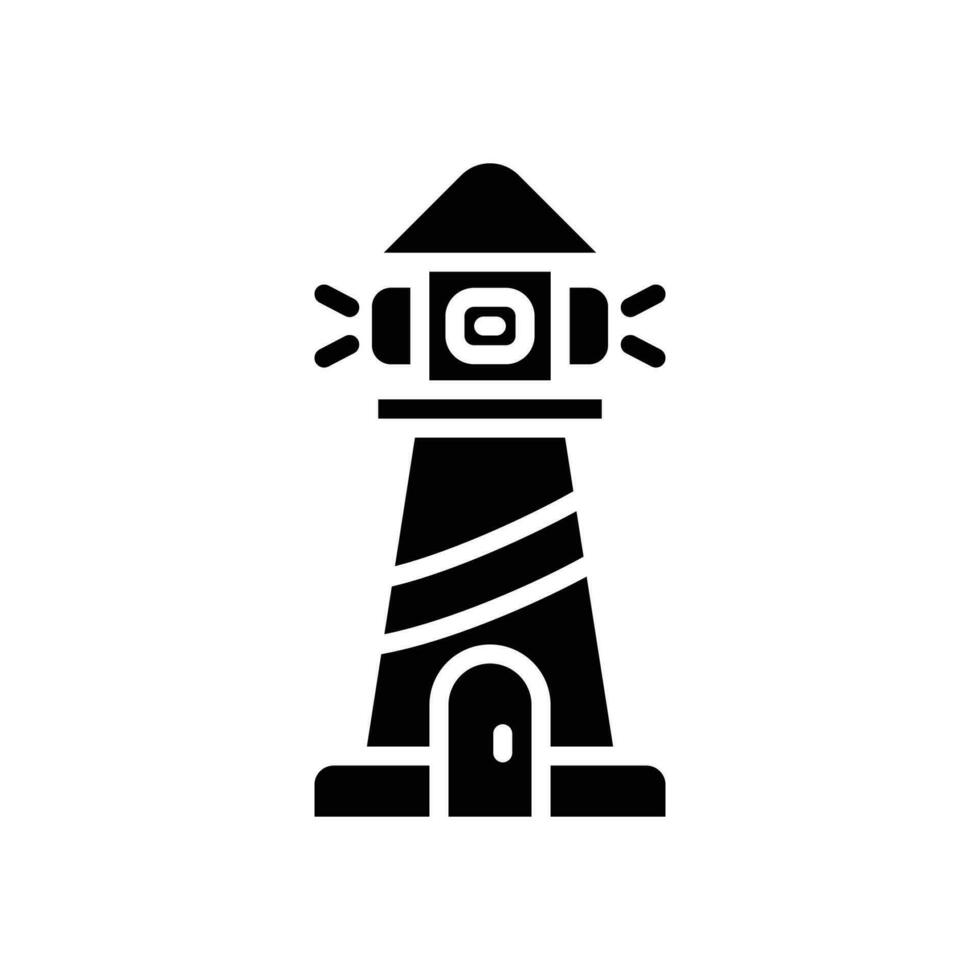 lighthouse glyph icon. vector icon for your website, mobile, presentation, and logo design.
