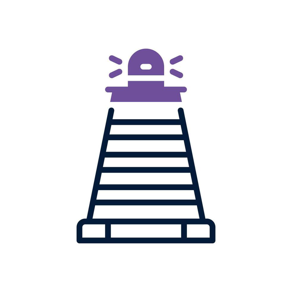 traffic cone dual tone icon. vector icon for your website, mobile, presentation, and logo design.