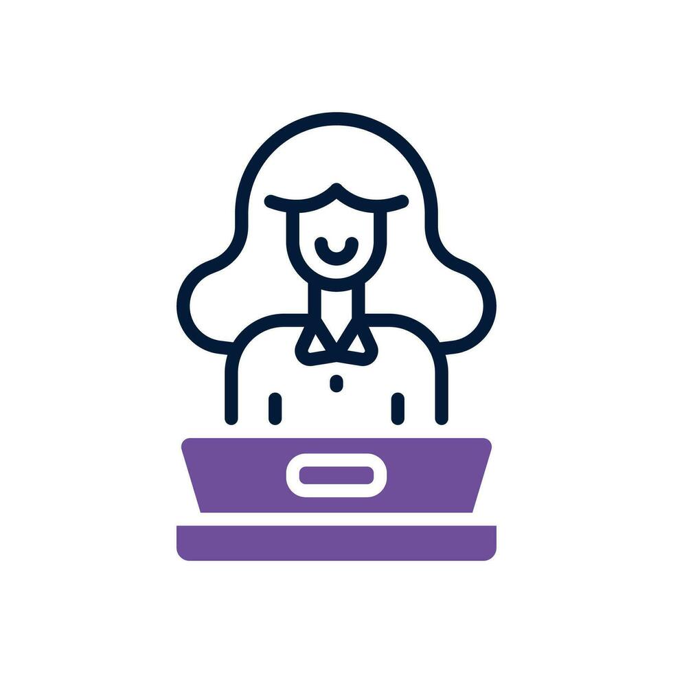 support dual tone icon. vector icon for your website, mobile, presentation, and logo design.