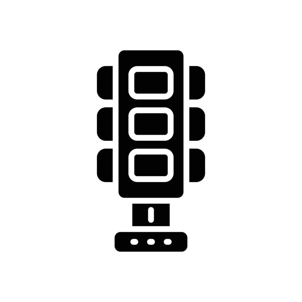 traffic light glyph icon. vector icon for your website, mobile, presentation, and logo design.