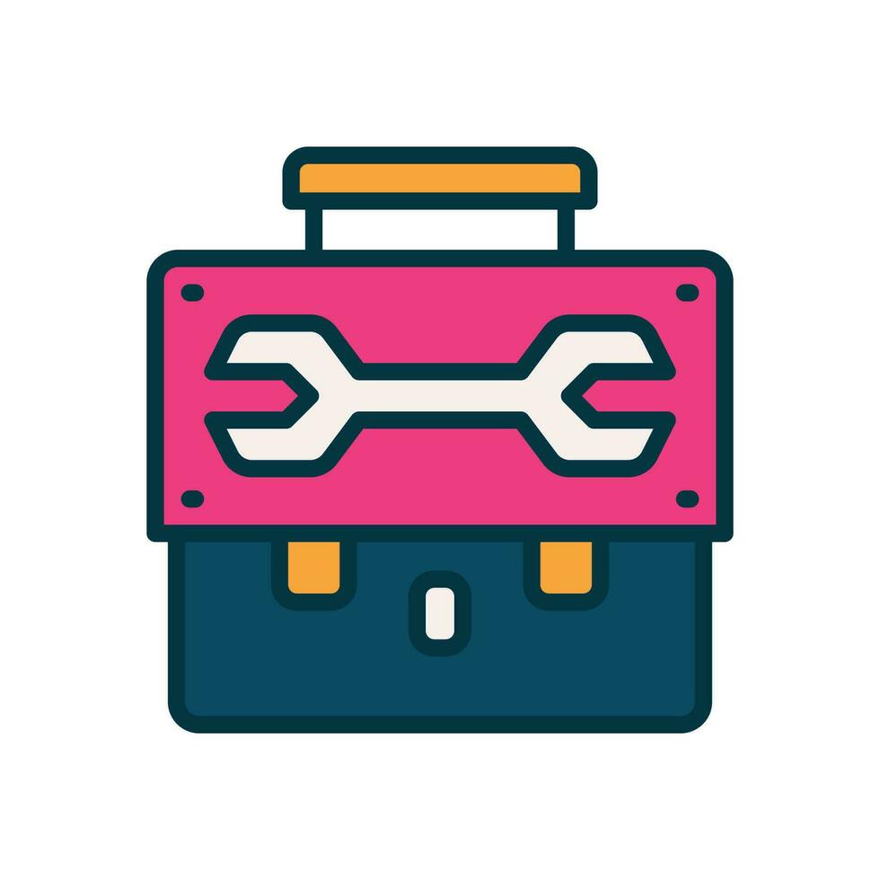 toolbox filled color icon. vector icon for your website, mobile, presentation, and logo design.