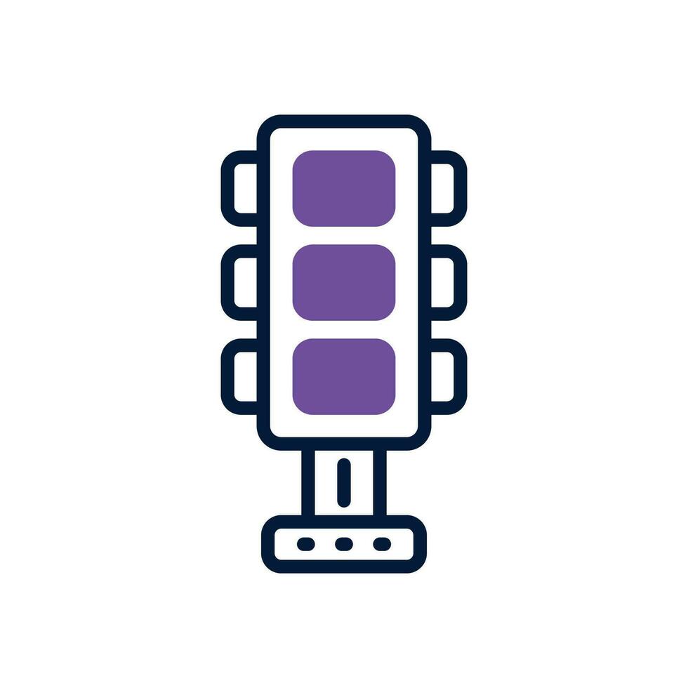 traffic light dual tone icon. vector icon for your website, mobile, presentation, and logo design.