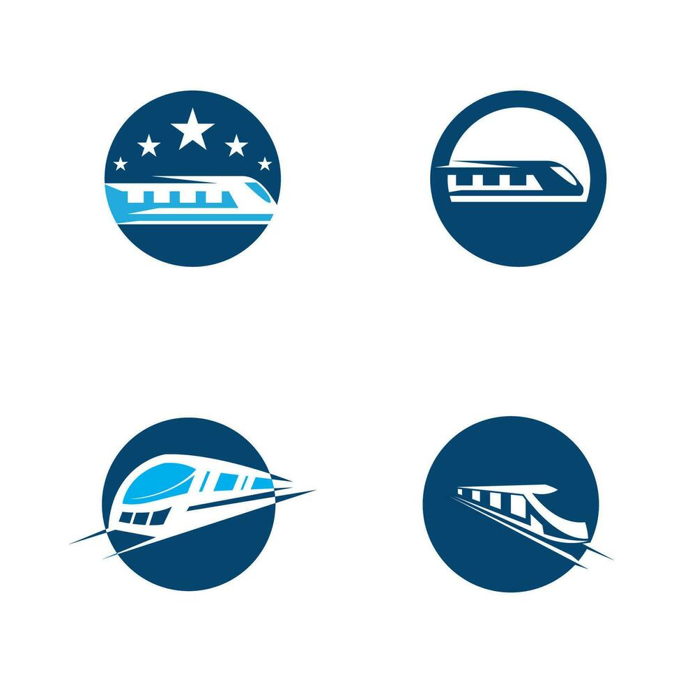 Fast Train icon Logo Vector Template