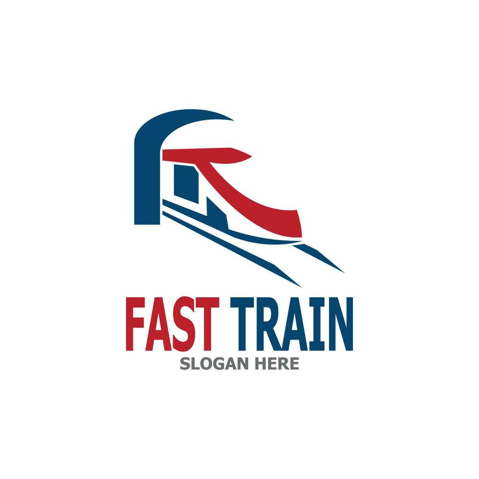 Fast Train icon Logo Vector Template