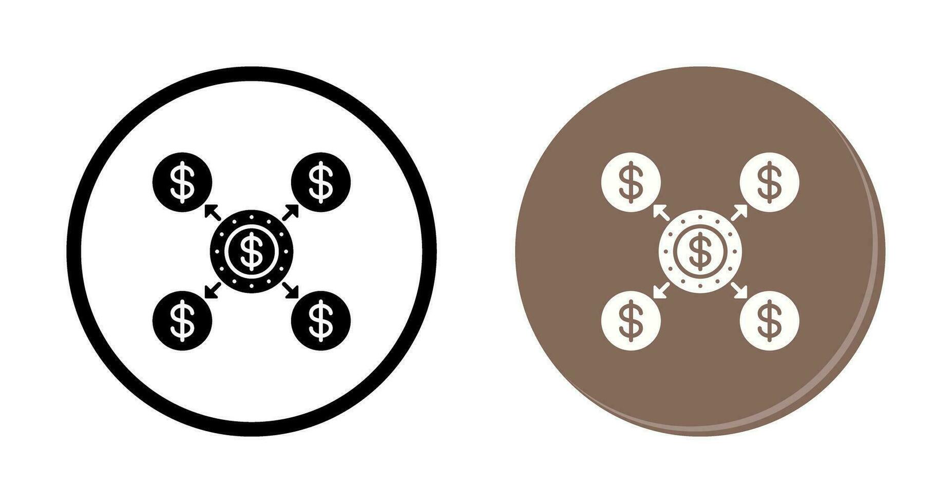 icono de vector de distribución