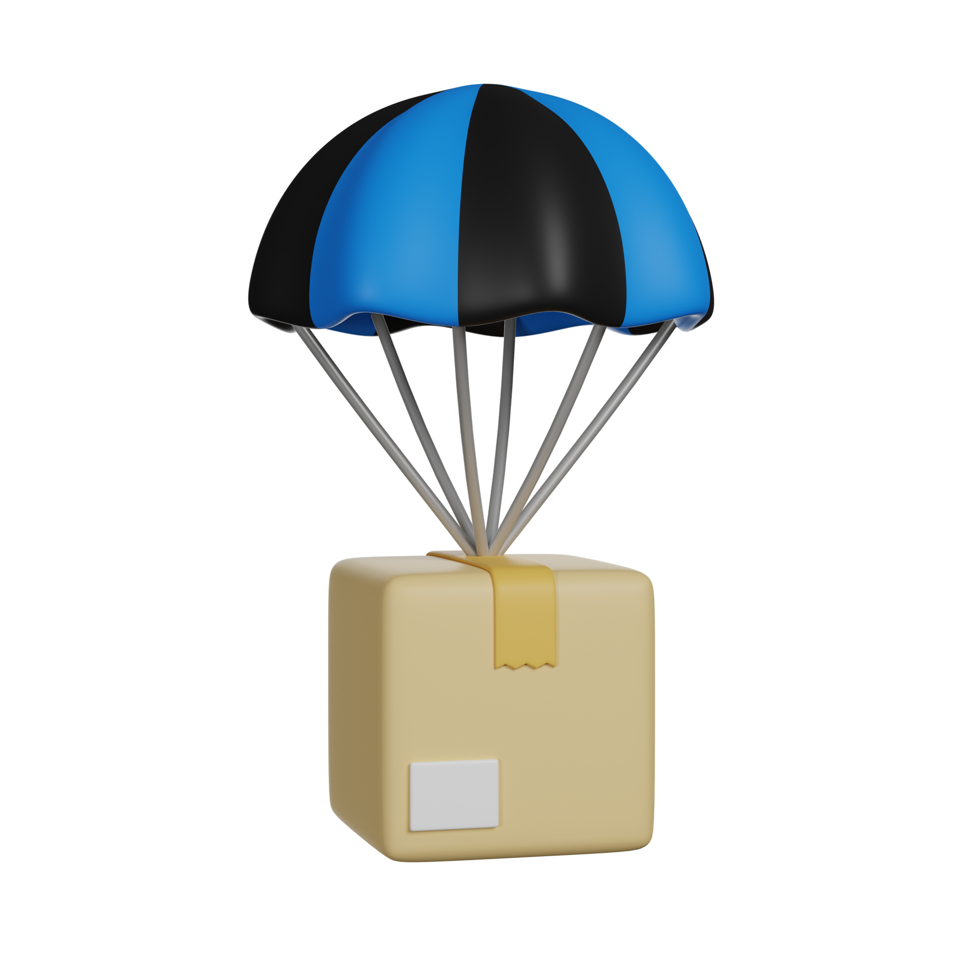 Air Balloon Delivery 3D render icon 31107374 PNG