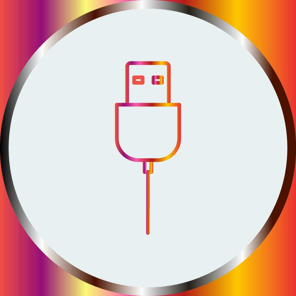 Unique USB Cable Vector Icon