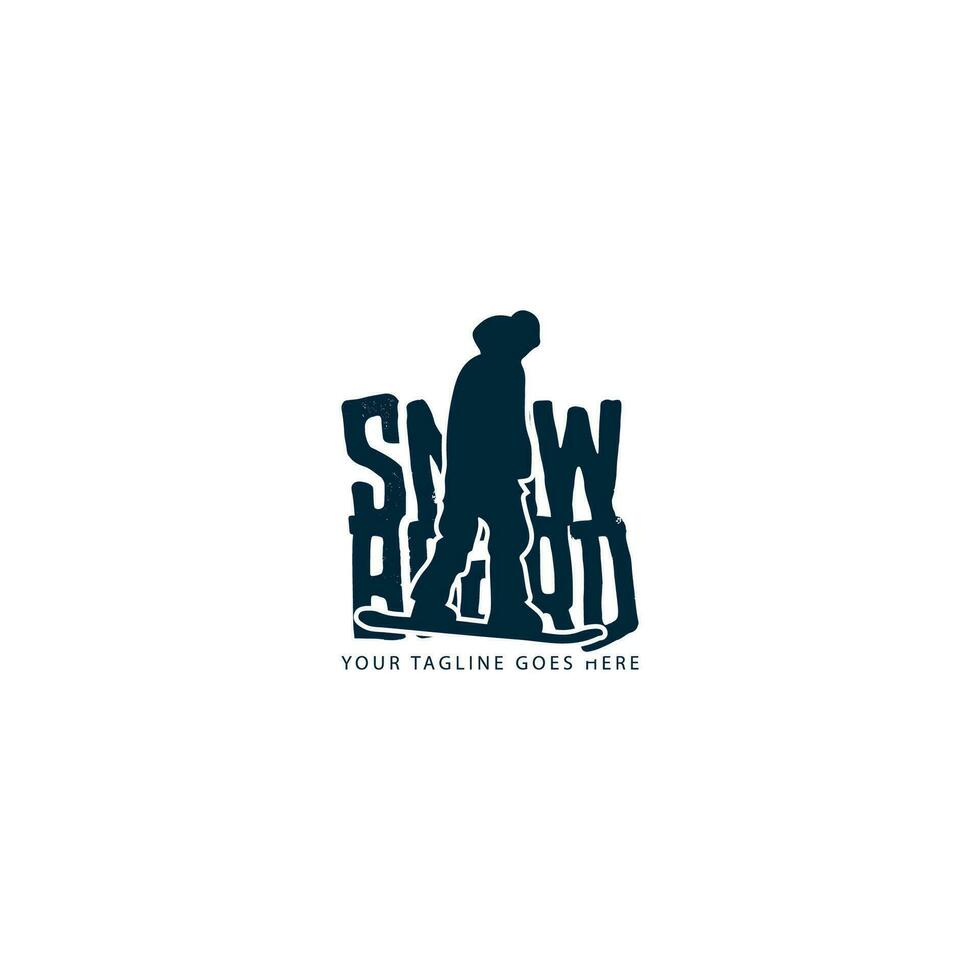 snowboard logo vector