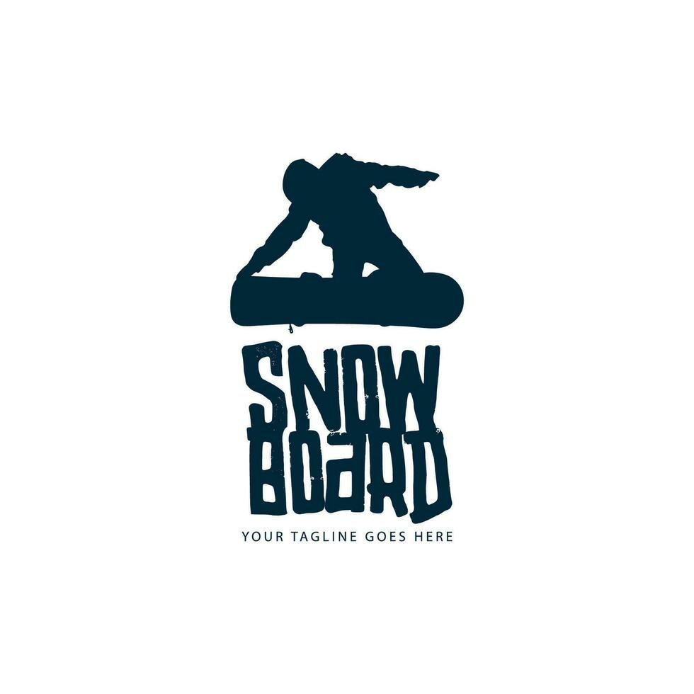 snowboard logo vector