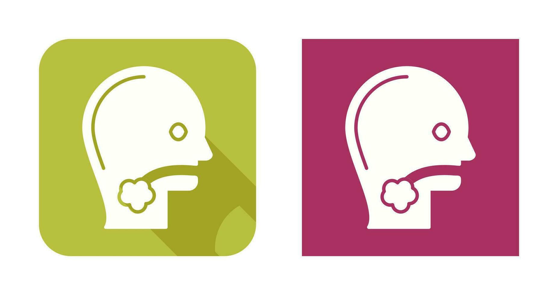 Throat Cancer Vector Icon