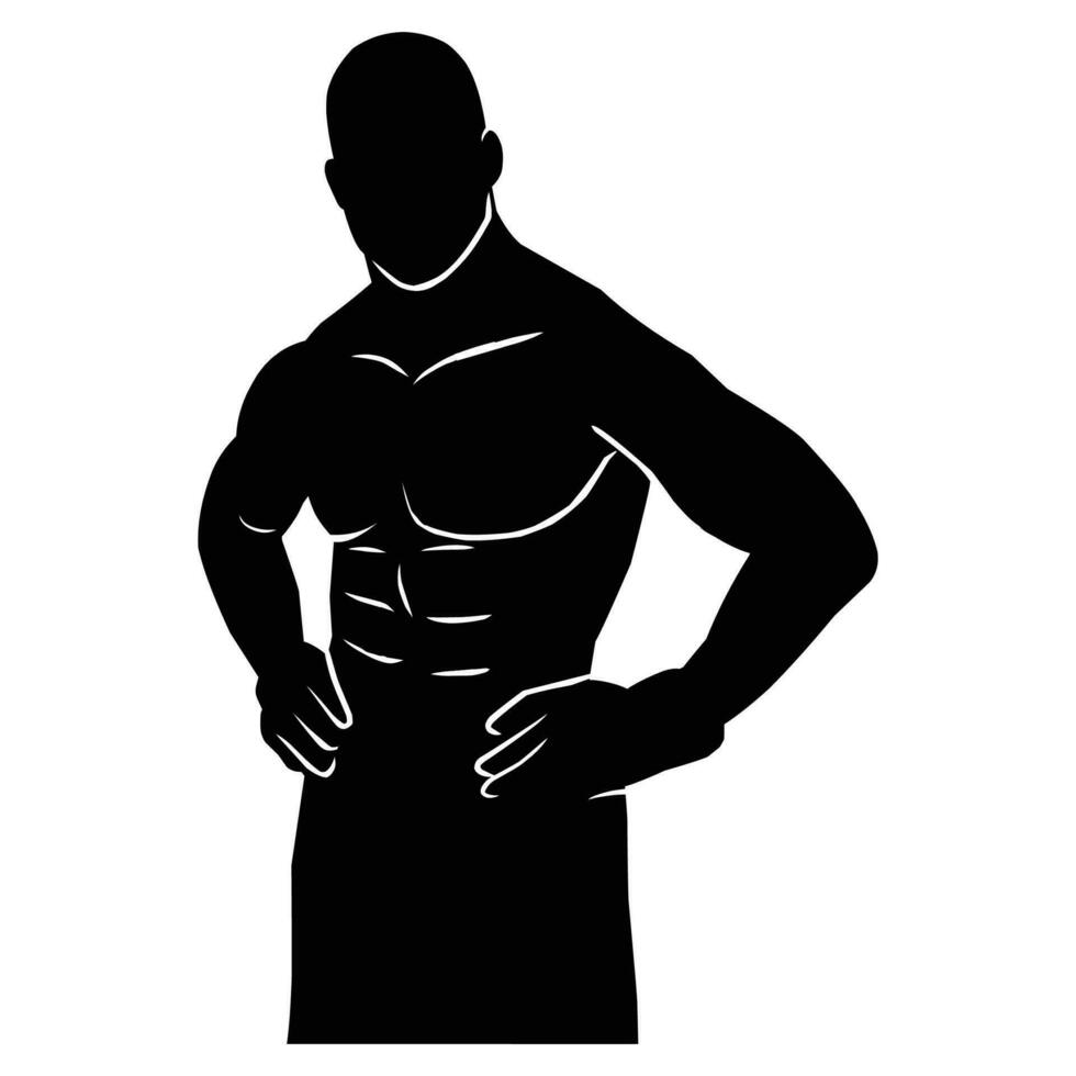 boxer silhouette hand drawing. graphic assets in the form of shadows of boxing players that can be used for background designs vector