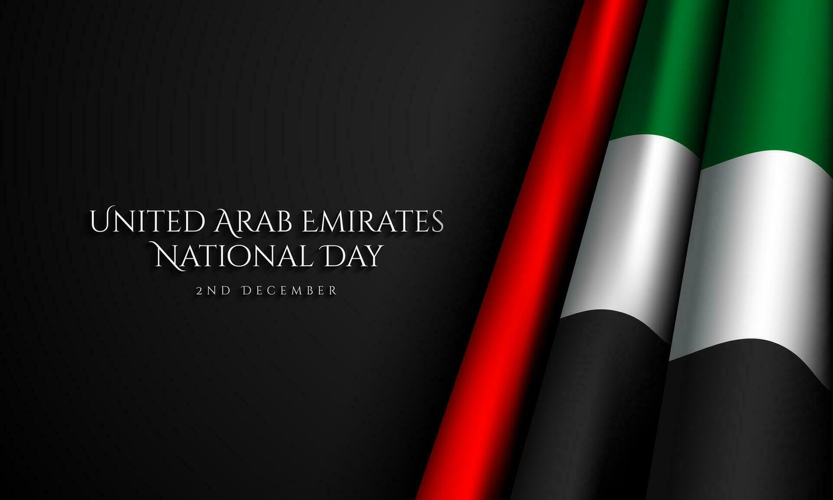 United Arab Emirates National Day Background Design. vector