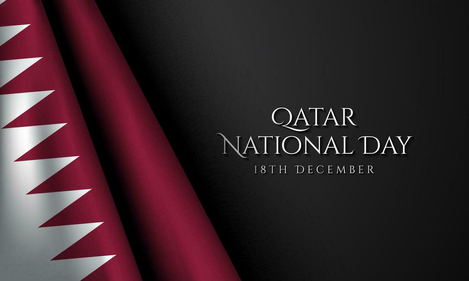 Qatar National Day Background Design. vector