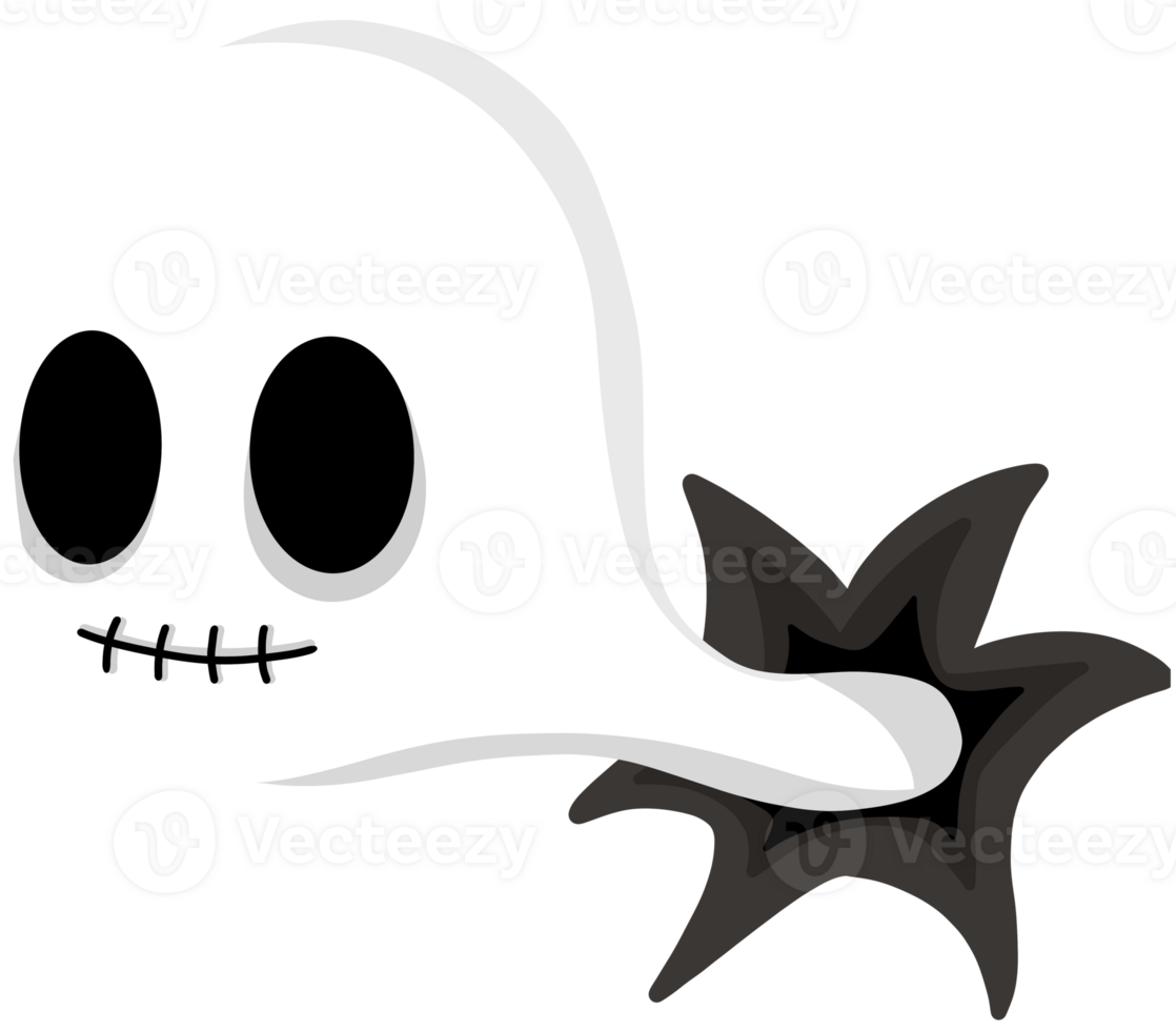 Ghost emerging from the wall png