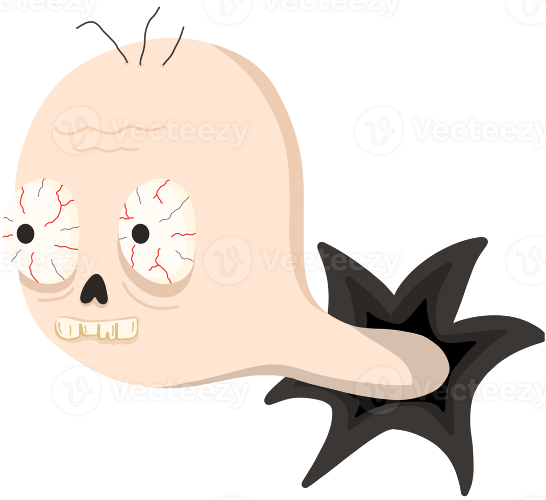 Ghost emerging from the wall png