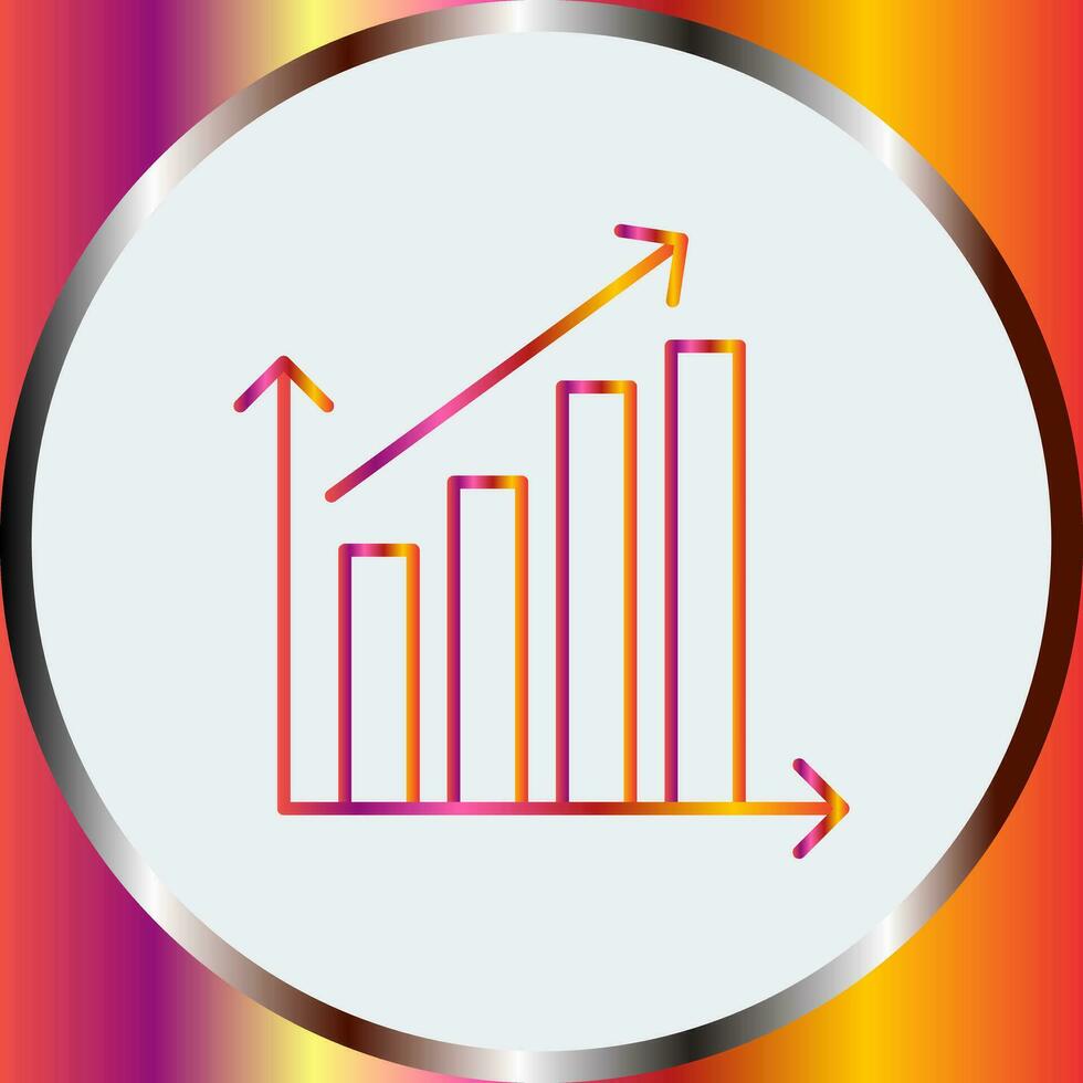 Rising Statistics Vector Icon