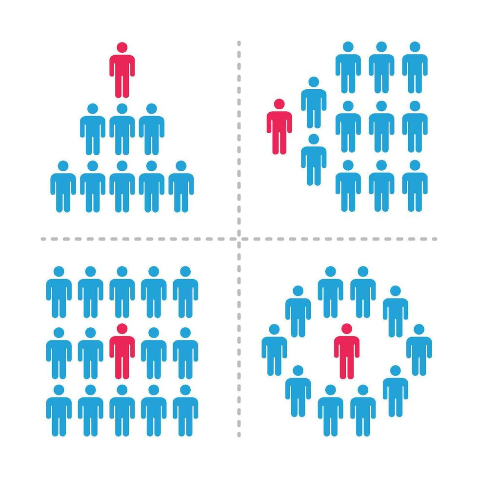 outstanding person with crowd icon set,vector and illustration vector
