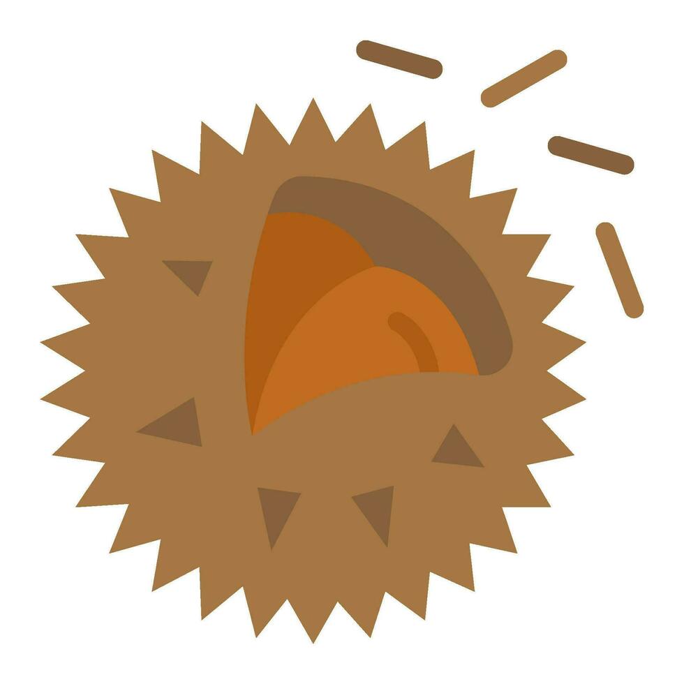 chestnut flat icon,vector and illustration vector