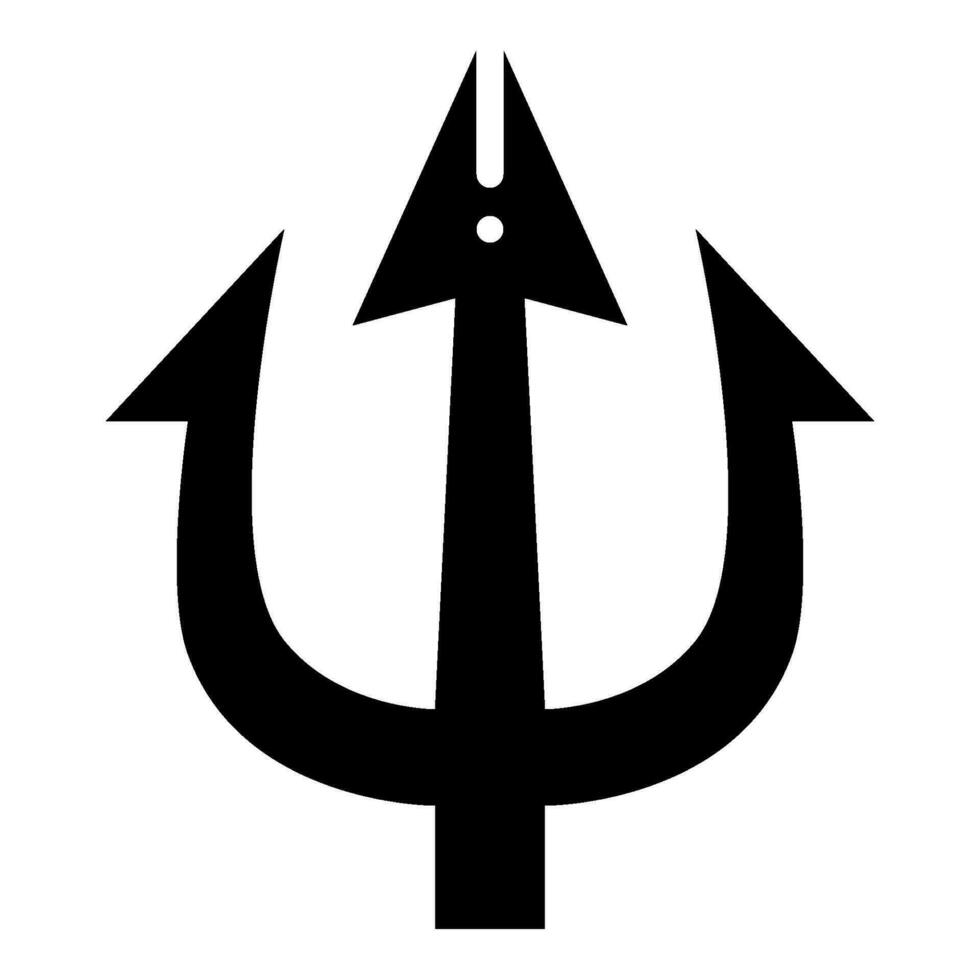 trident solid icon,vector and illustration vector