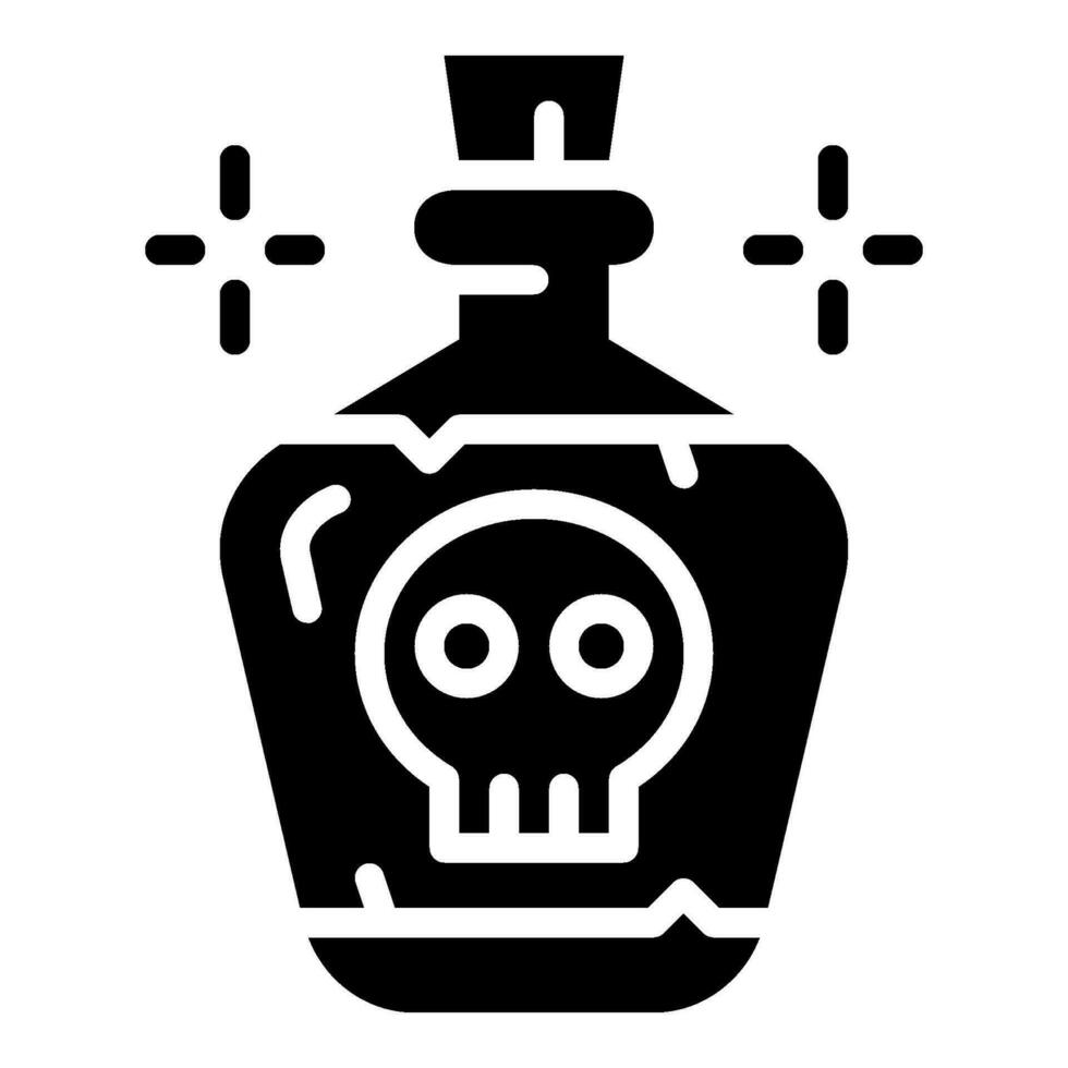 poison solid icon,vector and illustration vector