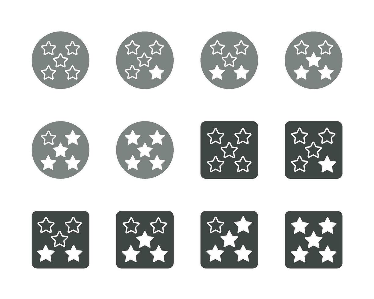 rating five star icon set,vector and illustration vector