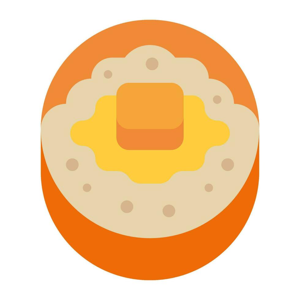 mashed potatoes flat icon,vector and illustration vector