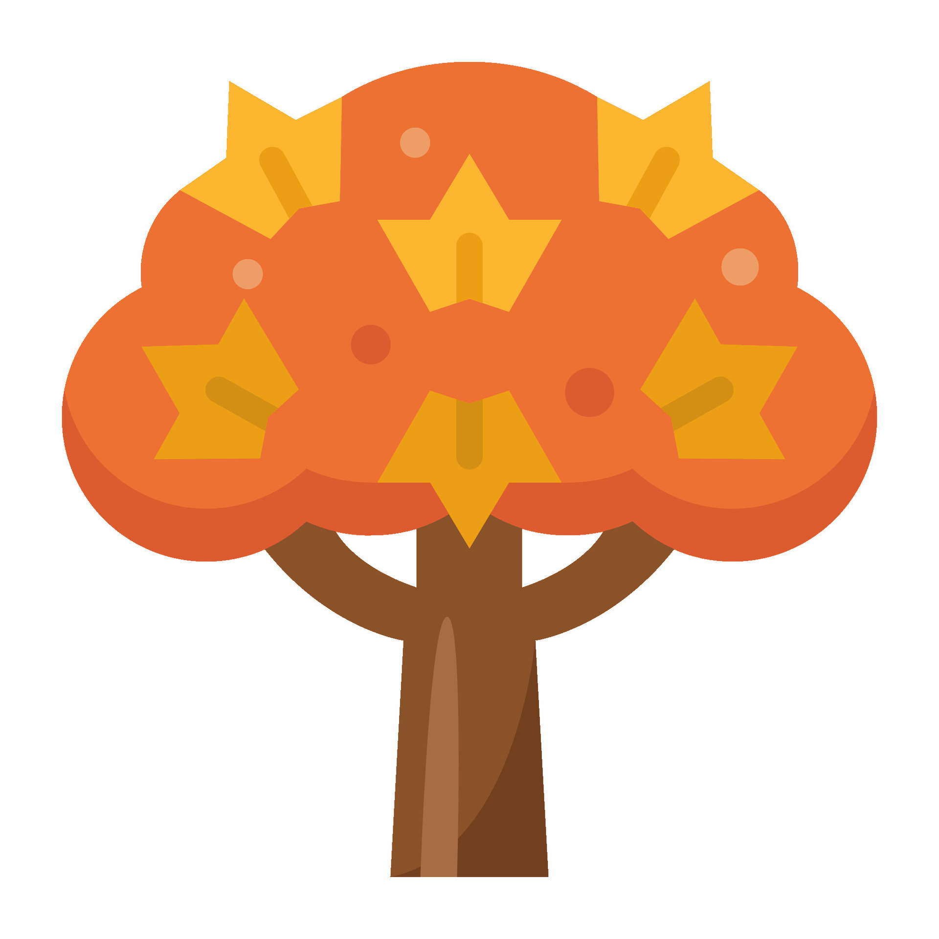 autumn tree flat icon,vector and illustration 31108581 Vector Art at ...