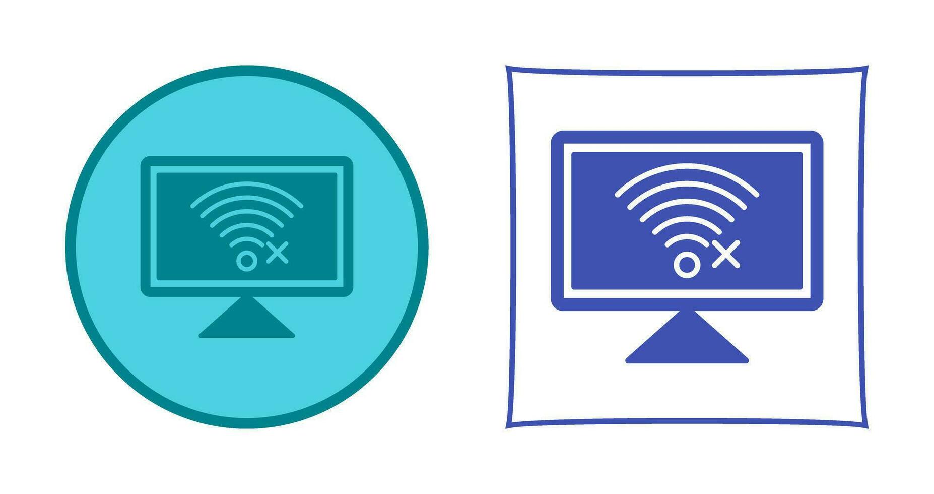 Disconnected Network Vector Icon