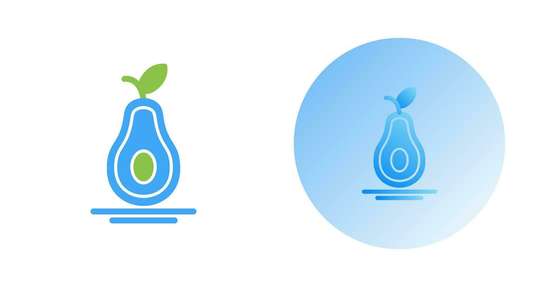 icono de vector de aguacate