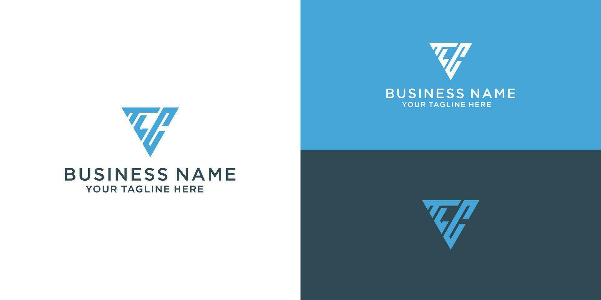 design a minimalist monogram TLC in triangle shape logo suitable for your branding company, letter t, l, c vector