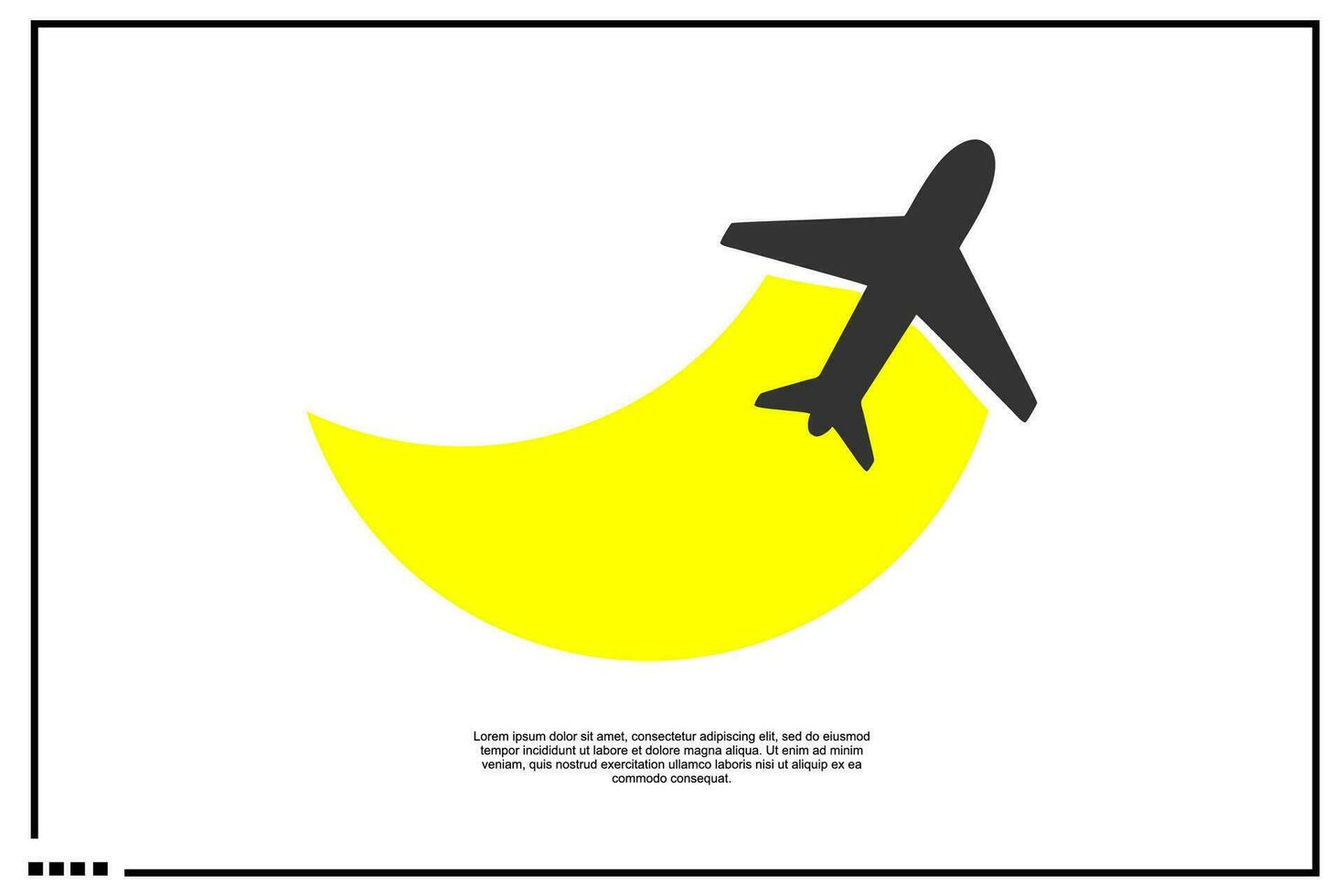 plane icon or logo vector