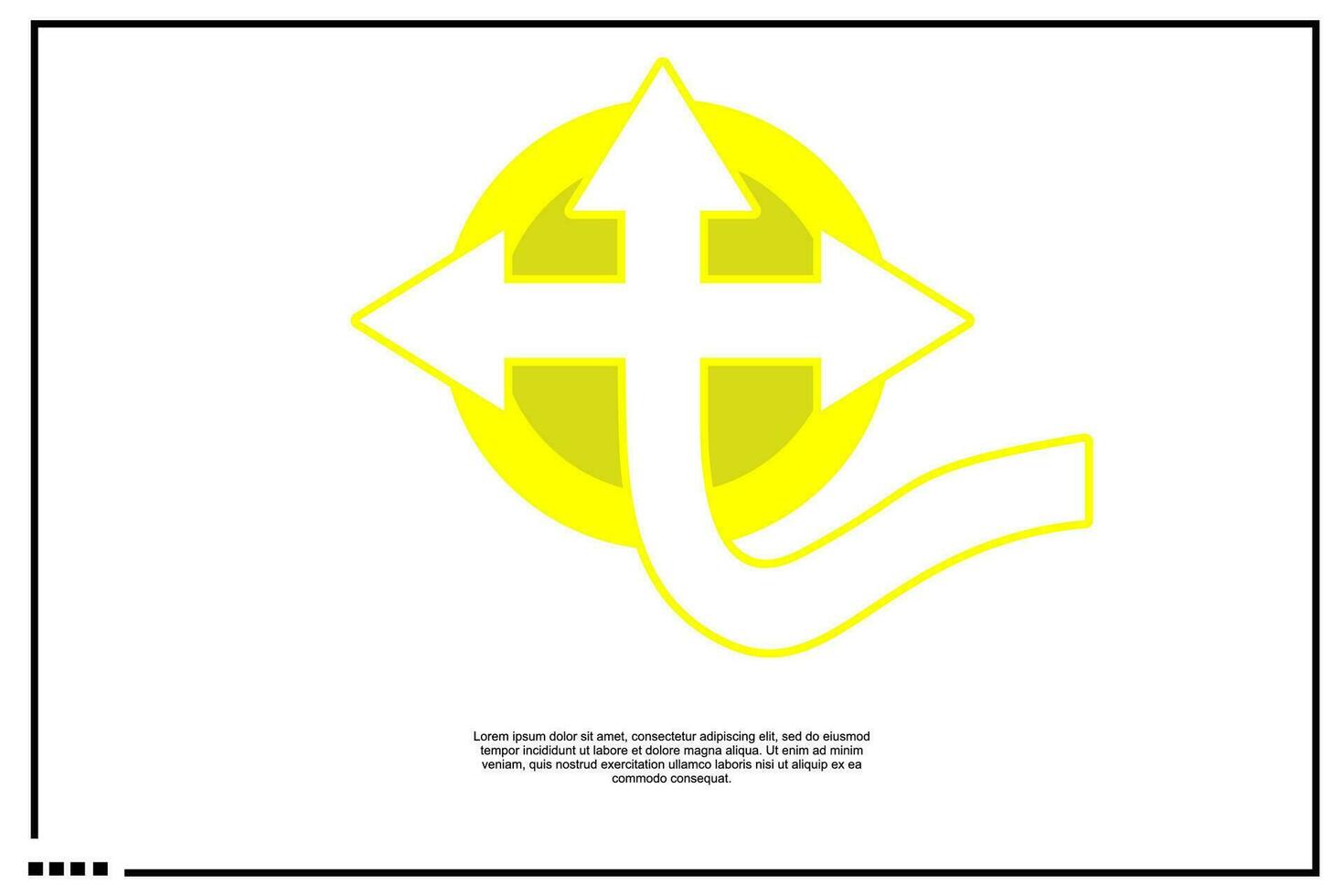 Three way intersection3.eps vector