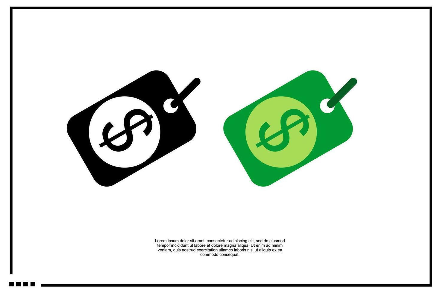 price icon or logo vector