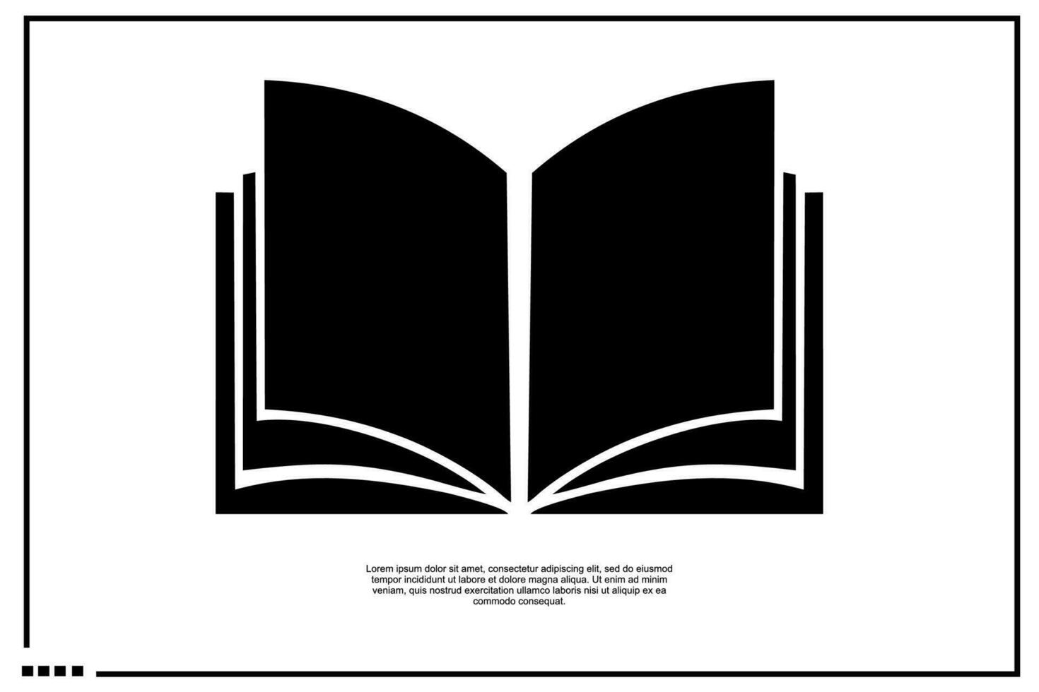 libro icono o logo vector