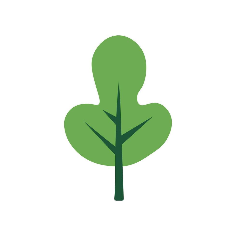 Green Tree Flat Illustration. Suitable for infographics, books, banners and other designs vector