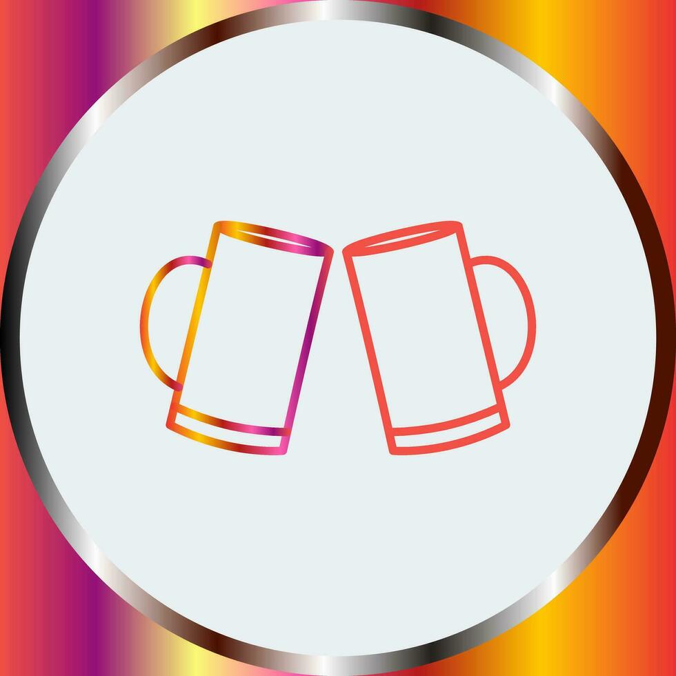Beers Toasting Vector Icon