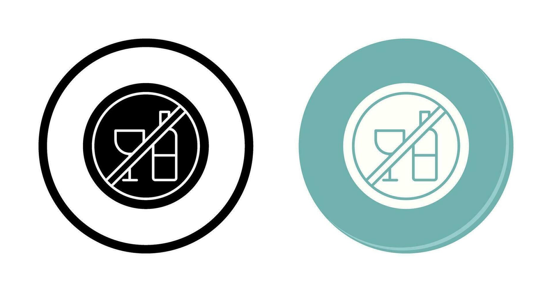 No Drinking Vector Icon