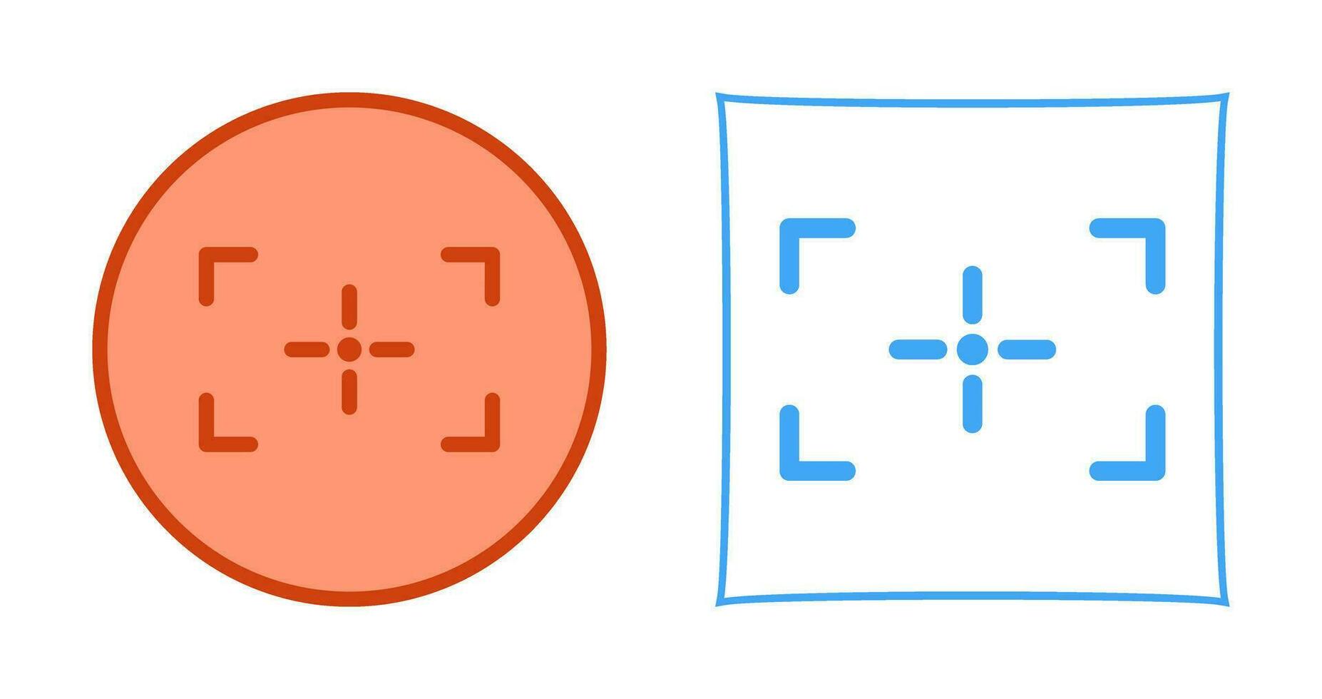 Unique Focus Vector Icon